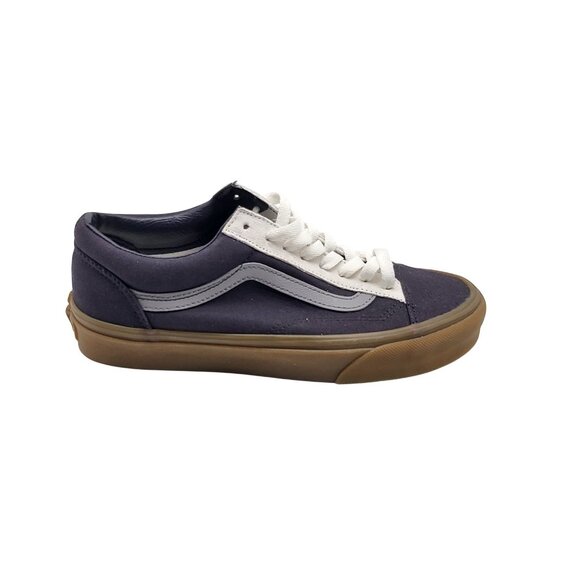 Vans Old‎ Skool Shoes Mens Size 7 Navy Blue White Gum Sole Skate Sneakers Canvas - Picture 1 of 9
